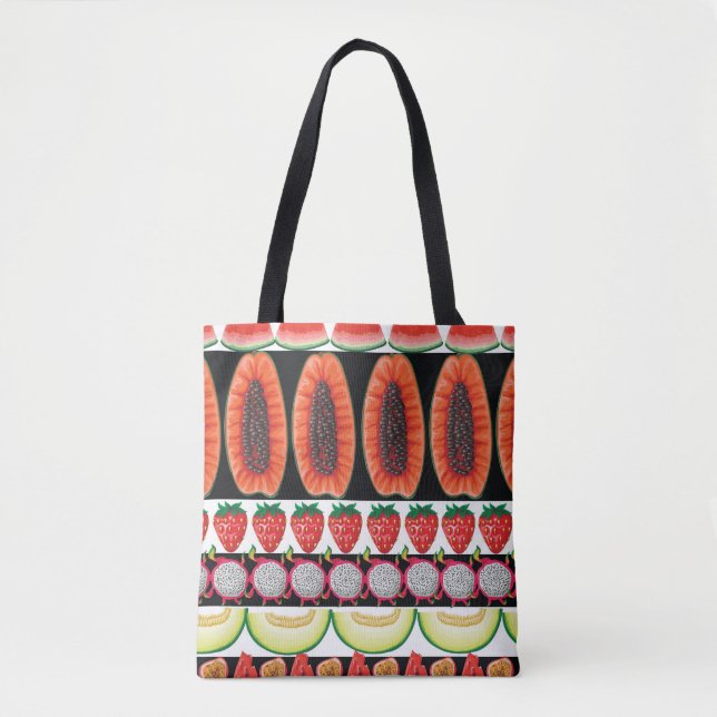 Tote Bag Fruits exotiques Motif sans couture tendance (Devant)