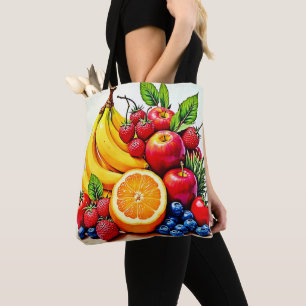 Tote Bag Fruits frais vibreux, délice design