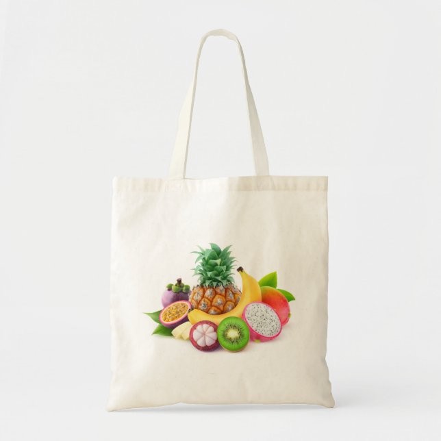 Tote Bag Fruits tropicaux (Devant)