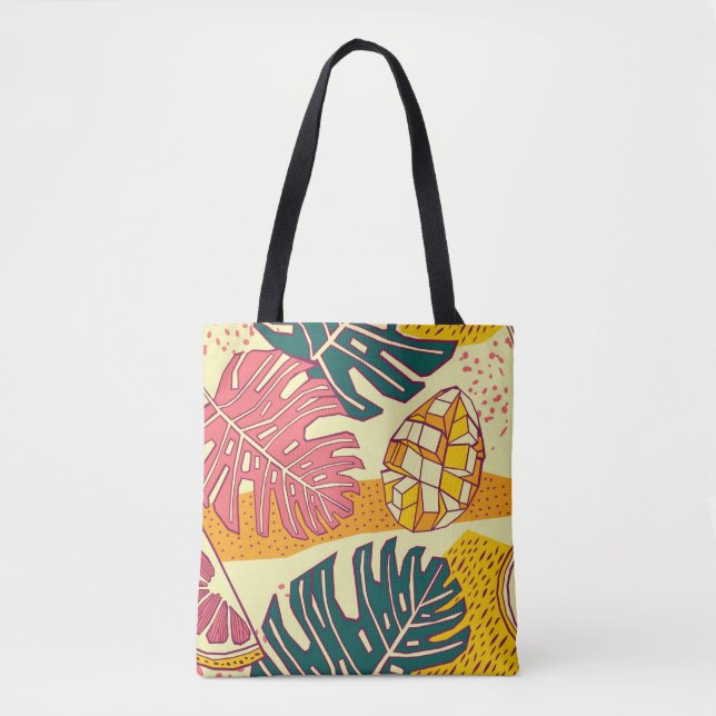 Tote Bag Fruits tropicaux, design motif (Devant)