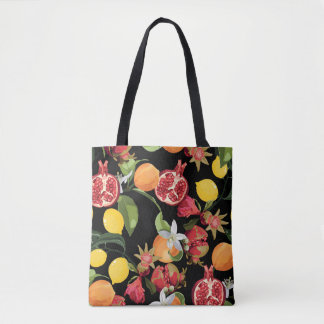 Tote Bag Fruits tropicaux : Exotique Arrière - plan sans jo