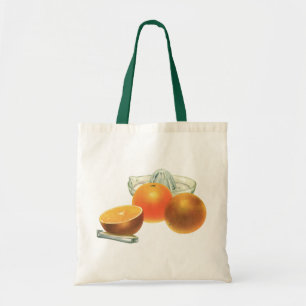 Tote Bag Fruits vintages, Oranges Ripe Jus Petit-déjeuner