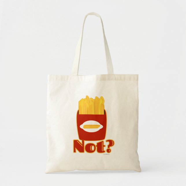 Tote Bag Fry Not Cheeky French Fries Dessin Moto (Devant)