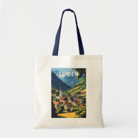 Fugen Autriche Illustration Voyage Art Vintage