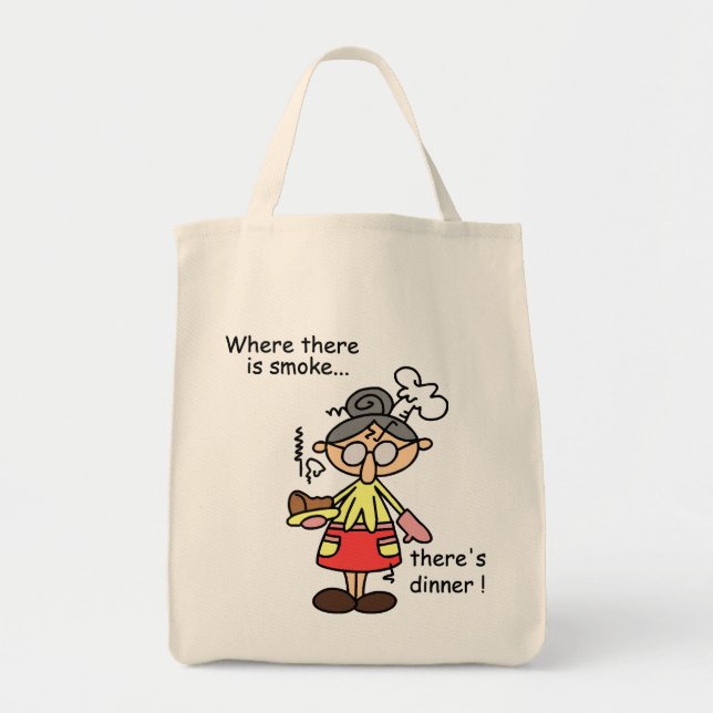 Tote Bag Fumée et T-shirts et cadeaux de dîner (Devant)