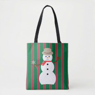 Tote Bag Fun and Fancy Christmas Snowman inspecteur