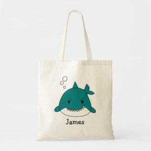 Tote Bag Fun Blue Shark Personnalisé