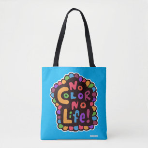 Tote Bag Fun Bright No Color Life Happy Fun Dire