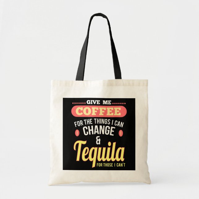 Tote Bag Fun Café et Tequila Shots Margarita Boissons (Devant)
