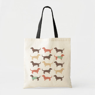 Tote Bag Fun Dachshund Dog Motif