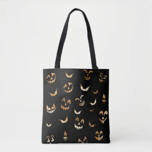 Tote Bag Fun Effrayant Jack-o'-lantern Citrouille Halloween