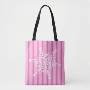 Tote Bag Fun et Fun de neige rose
