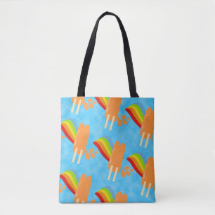 Tote Bag Fun Orange Froid Pops motif