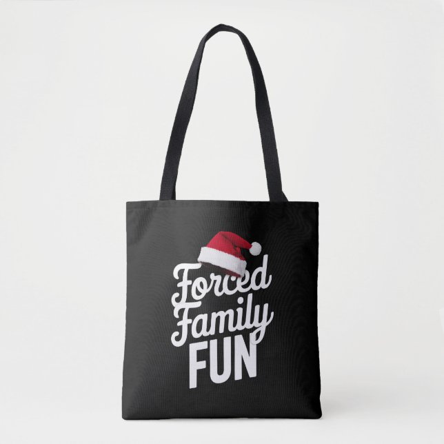 Tote Bag Fun Party de famille forcée Réunion Ssarcastique N (Devant)