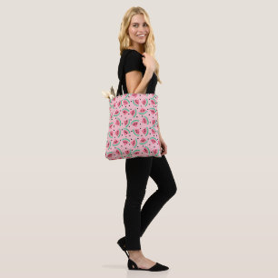 Tote Bag Fun Watermelon Slice Motif Summer Vibes
