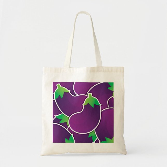 Tote Bag Funky eggplant (Devant)