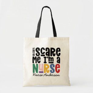 Tote Bag Funky Rainbow infirmière typographie merci moderne