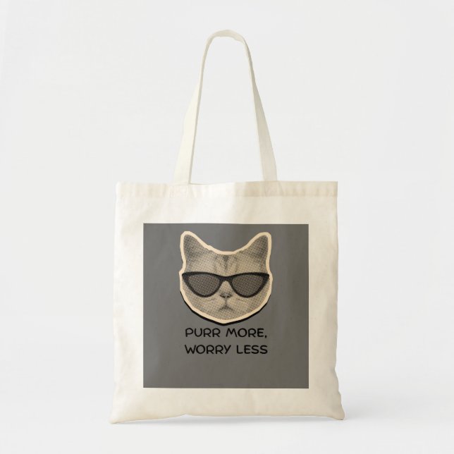 Tote Bag Funny Amoureux des chats Fourre-tout - Cadeau pour (Devant)