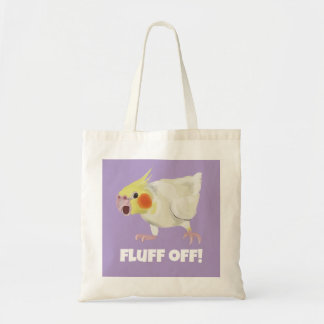 Tote Bag Funny Angry Lutino Cockatiel Fluff Off Pet Parrot