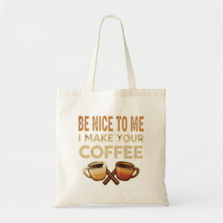 Tote Bag Funny Barista Cafe Lover Gift