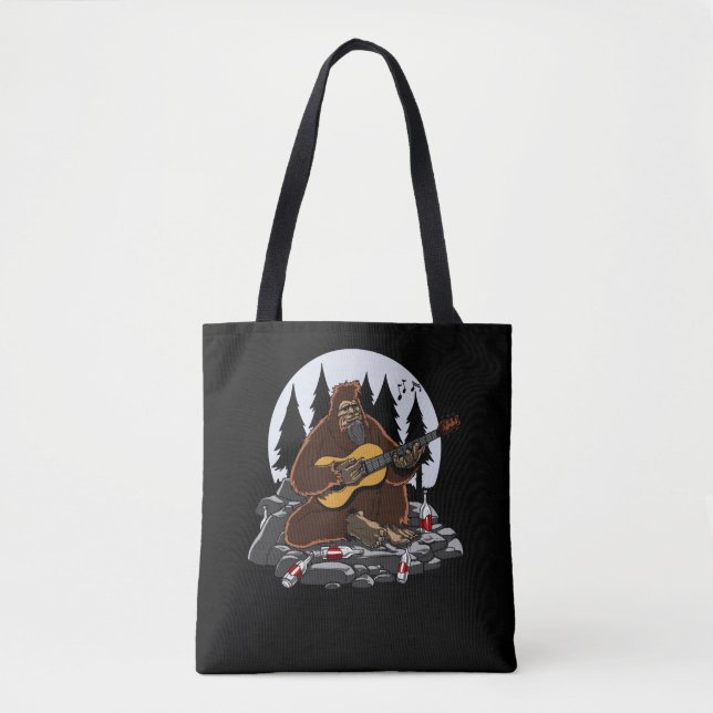 Tote Bag Funny Bigfoot Mountain Camping Randonnée (Devant)