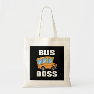 Tote Bag Funny Bus Boss School Bus Driver