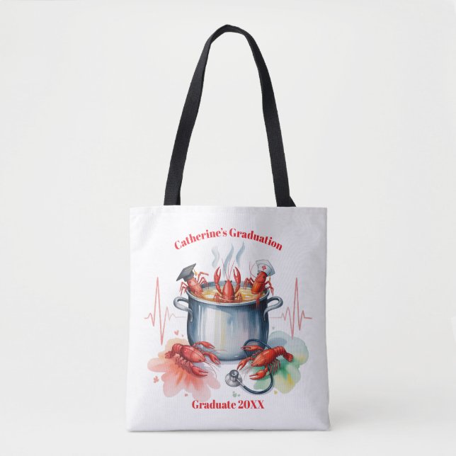 Tote Bag Funny Cajun Nurse Graduation Party (Devant)