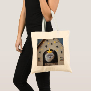 Tote Bag Funny Cat mignon Animal Photo Collage Art tendance