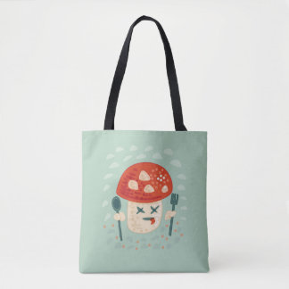 Tote Bag Funny Champignons Caractère alimentaire Oddity biz