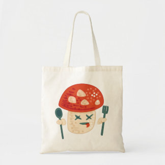 Tote Bag Funny Champignons Caractère alimentaire Oddity biz