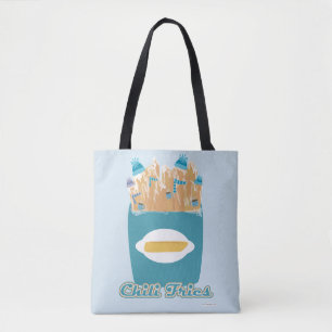 Tote Bag Funny Chili Fries Silly Food Cartoon Pun