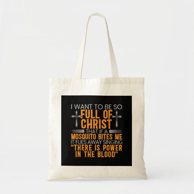 Tote Bag Funny Christian Religious Servant of God Faithful (Devant)