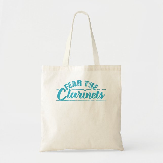 Tote Bag Funny Clarinet (Devant)