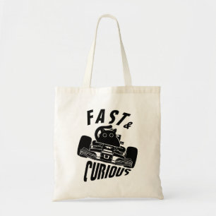 Tote Bag Funny Curieux voiture voiture voiture chat