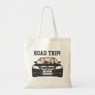 Tote Bag Funny Custom Car Photo Voyage routier