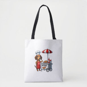Tote Bag Funny Dachshund Chien Weiner Saucisse Hotdog Sandw