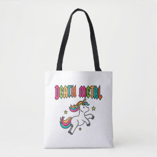 Tote Bag Funny Death Metal Unicorn Cute Rock Music Band
