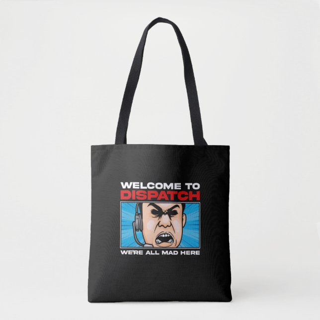 Tote Bag Funny Dispatcher Emergency Communications 911 (Devant)