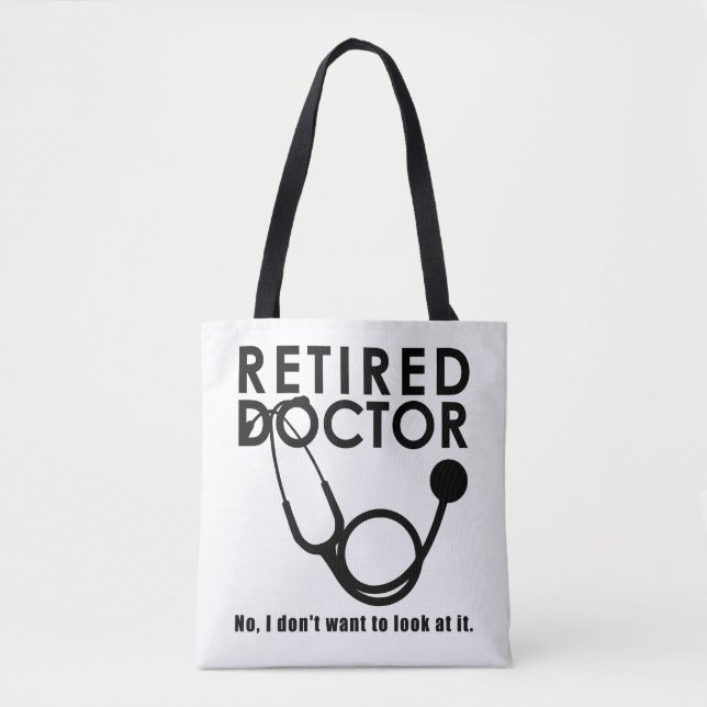 Tote Bag Funny Docteur Retraite thème Médicale (Devant)