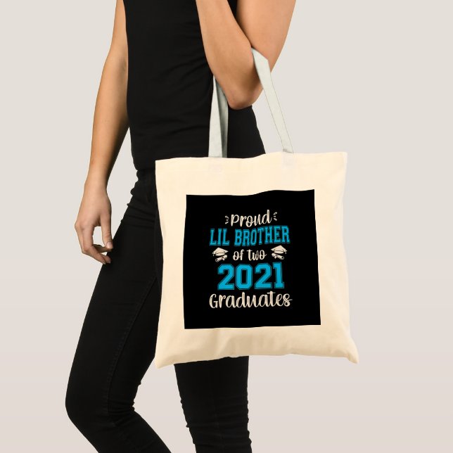 Tote Bag Funny Fier Lil Frère De 2021 Diplômés (Devant (produit))