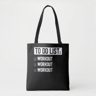 Tote Bag Funny Fitness Workout