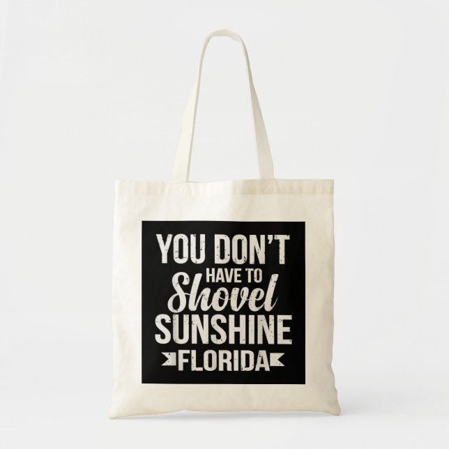 Tote Bag Funny Florida Vacances Cadeau Funny Snow Bird Beac (Devant)