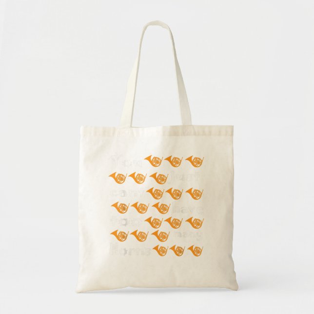 Tote Bag Funny French Horn Poison Horn Player3 (Devant)