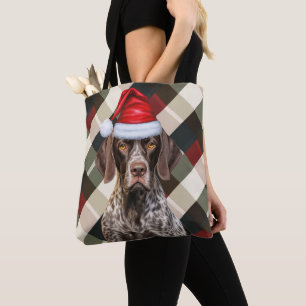 Tote Bag Funny German Shorthair Pointer Noël Chien à Carrea