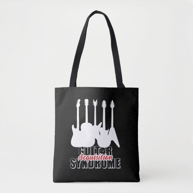 Tote Bag Funny Guitariste GAS Musicien Guitares Musique Roc (Devant)