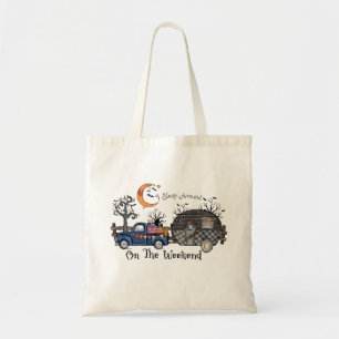 Tote Bag Funny Halloween Camping