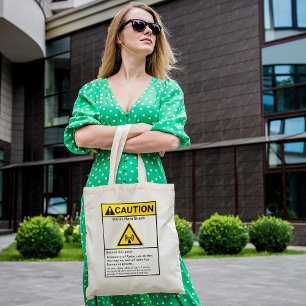 Tote Bag Funny Ham Shack Attention Radio opérateur