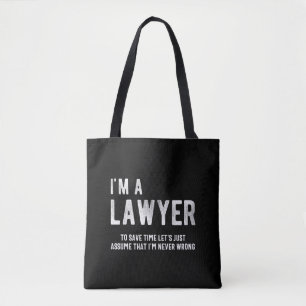 Tote Bag Funny Lawyer