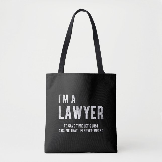 Tote Bag Funny Lawyer (Devant)