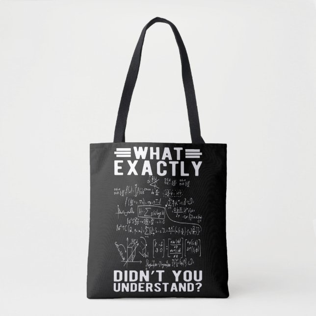 Tote Bag Funny Mathématicien Physique Enseignant Sciences N (Devant)